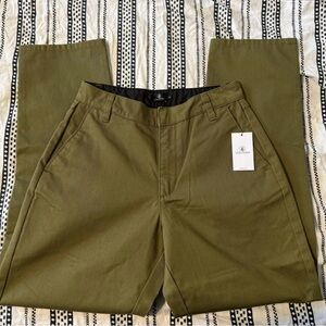 Volcom Women’s So Chickie Olive Green Chinos